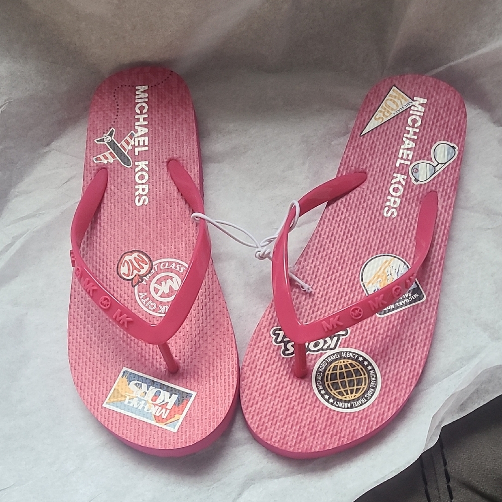 Michael Kors Pink Flip Flops